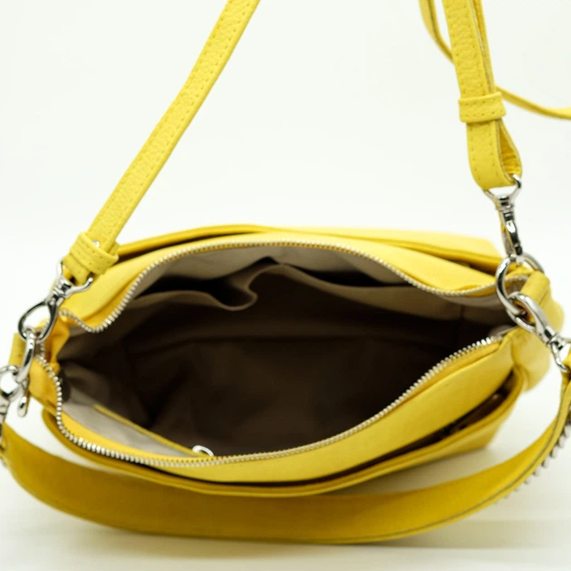 Сумка кросс-боди через плечо женская из натуральной кожи средняя ARTiS Bags 1761 5718 Желтая (6501014043) - изображение 5