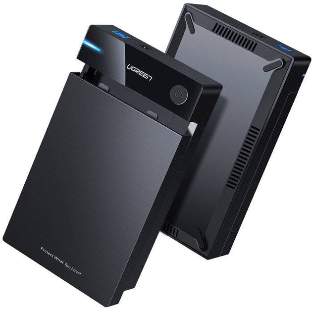 Зовнішня кишеня Ugreen HDD SATA 3.5'' USB 3.0 Black (6957303854226) - зображення 1