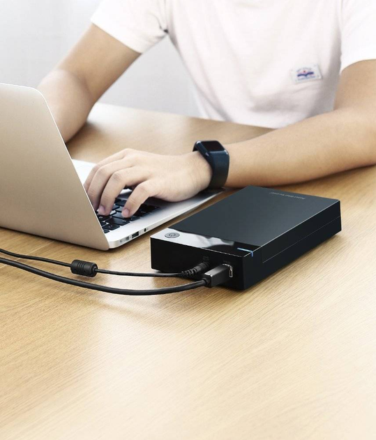 Зовнішня кишеня Ugreen HDD SATA 3.5'' USB 3.0 Black (6957303854226) - зображення 8