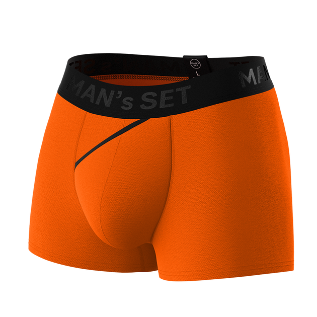 Чоловічі анатомічні боксери з бавовни, Anatomic Classic 2.0, Black Series, помаранчевий M NB100-21 - Фото 1 Чоловічі анатомічні боксери з бавовни, Anatomic Classic 2.0, Black Series, помаранчевий M NB100-21 - изображение 1