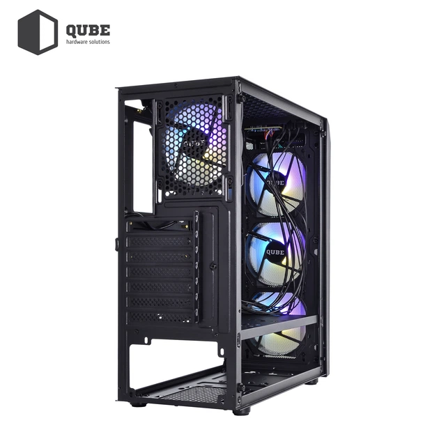 Корпус QUBE BOREY V2.0 ARGB Black (BOREY_F5NU3_V2.0) - Фото 8 Корпус QUBE BOREY V2.0 ARGB Black (BOREY_F5NU3_V2.0) - изображение 8
