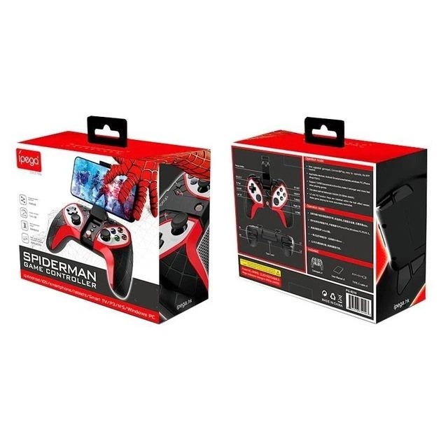 Беспроводной Геймпад Джойстик Игровой Контроллер iPega Bluetooth PG-9210 Spider-Man Style для Смартфонов/Консолей/ПК Android iOS PC/PS/Switch Turbo Черный - изображение 14