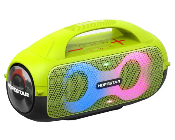 Блютуз колонка с подсветкой и удобной ручкой Hopestar А50 - зображення 7