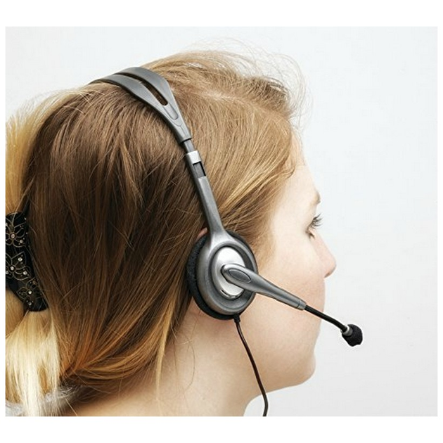 Наушники с микрофоном - накладная гарнитура Logitech H111 Stereo (981-000593) - Фото 6 Наушники с микрофоном - накладная гарнитура Logitech H111 Stereo (981-000593) - изображение 6