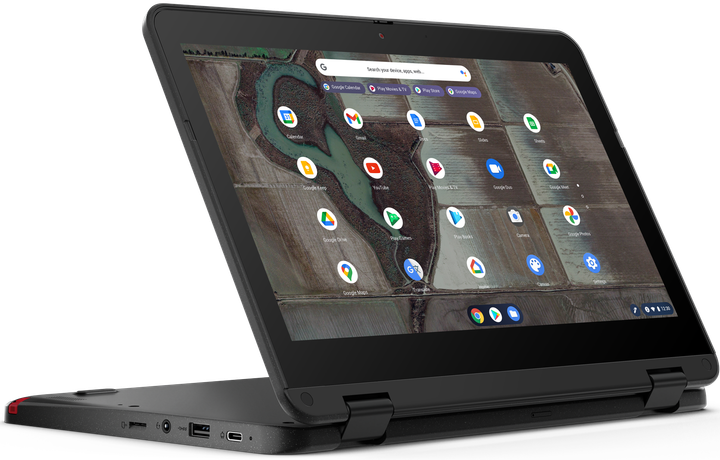 Ноутбук 11.6" Lenovo 500e Chromebook Gen 3 Intel Celeron N5100 RAM 4GB eMMC 32GB 12год батарея Chrome OS (UKR) Б/В - зображення 6