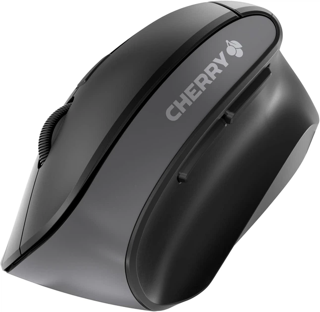 Беспроводная вертикальная мышь Cherry MW 4500 / 1200 DPI / 6 кнопок / Черная - Б/У - изображение 2