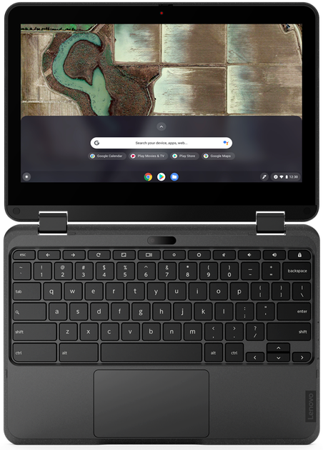 Ноутбук 11.6" Lenovo 500e CB G3 Intel Celeron N5100 RAM 8GB eMMC 64GB 12год батарея Chrome OS - зображення 7