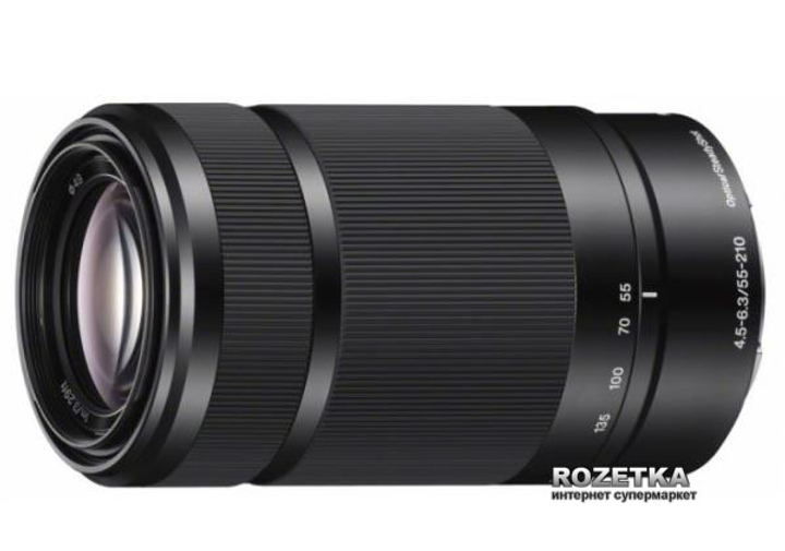 Sony 55-210mm, f/4.5-6.3 для камер NEX Black (SEL55210B.AE) - зображення 1