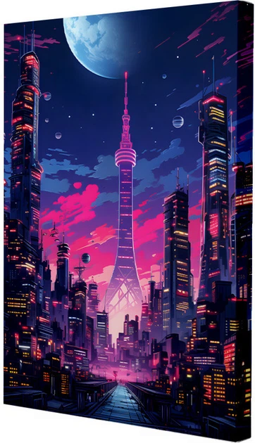 Серія постерів Riviera Blanca Neoncity 28x40 см х 2 шт (PS-013) - изображение 3
