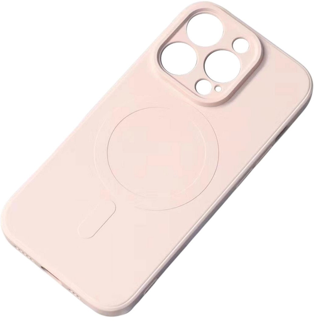 Etui plecki Hurtel MagSafe Silicone Case do Apple iPhone 15 Pink (9145576279755) - obraz 1