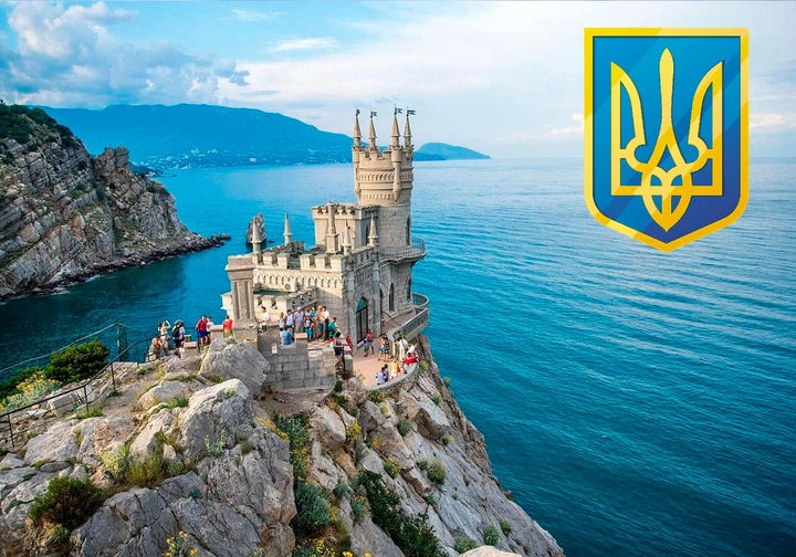 Календарь настенный квартальный на 2027 год на три пружины, Apriori , Города Украины, Ялта, Крым , Патриотический календарь , украинский сувенир , 29,7х61см - изображение 2