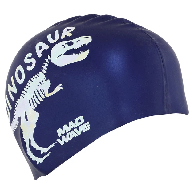 Шапочка для плавания силиконовая юниорская Mad Swim Junior Dinosaur 057307 - Фото 4 Шапочка для плавания силиконовая юниорская Mad Swim Junior Dinosaur 057307 - изображение 4