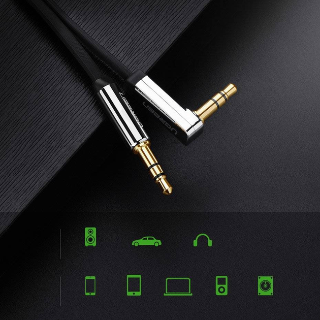 Кабель Ugreen AV119 Cable 3.5 mm Male to 3.5 mm Male 5 m Black (6957303817290) - зображення 8