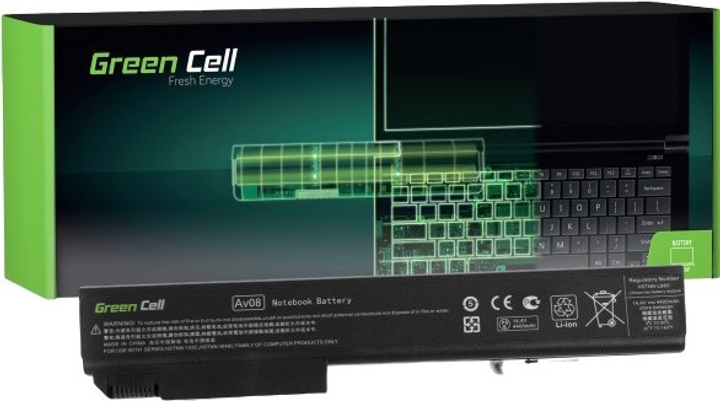 Bateria Green Cell do laptopa HP 8500 14.4 V 4400 mAh (5902701414900) - obraz 1