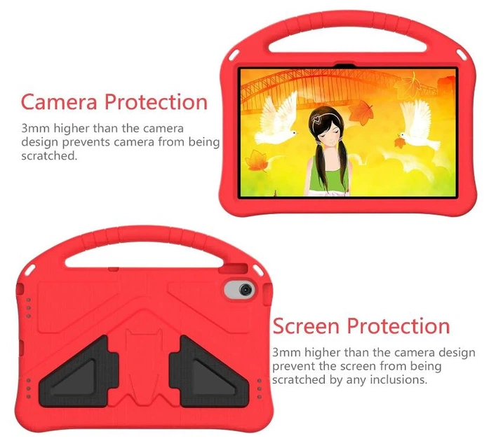 Детский чехол New Kids Case на планшет Lenovo Tab M10 Plus 10.6" (3Gen) красный - Фото 6 Детский чехол New Kids Case на планшет Lenovo Tab M10 Plus 10.6" (3Gen) красный - изображение 6