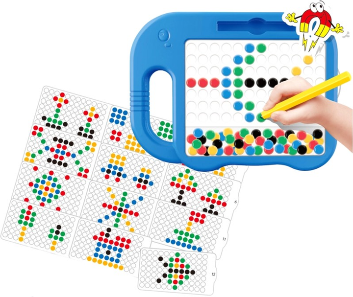 Tablica magnetyczna-mozaika Woopie Montessori MagPad Slonik 3 szt (2104326948140) - obraz 2