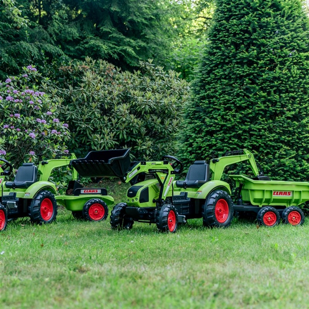 Трактор на педалях Rolly Toys Claas Avec з причепом та рухомим ковшем Зелений (3016202070236) - зображення 10