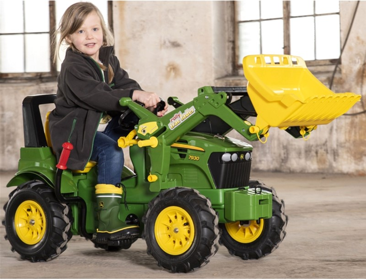 Traktor na pedały Rolly Toys John Deere z łyżką Zielony (4006485710126) - obraz 4