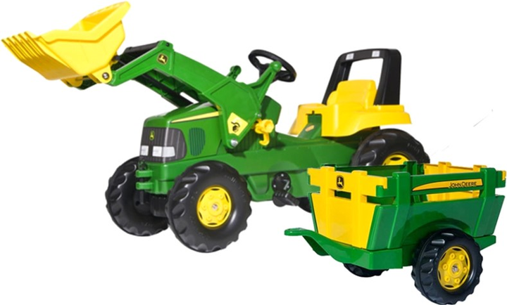 Трактор на педалях Rolly Toys Junior John Deere Зелений (4006485811496) - зображення 6