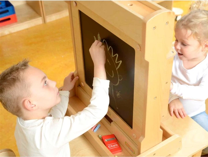 Двусторонняя доска Masterkidz 2 в 1 Меловая и сухостираемая (6955920006653) - изображение 5