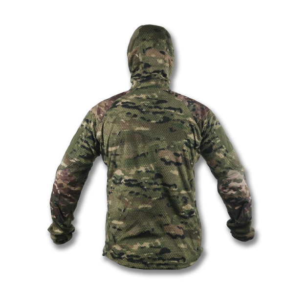 Кофта флісова з капюшоном Kiborg Jacket Grid Fleece Multicam XXL - зображення 2