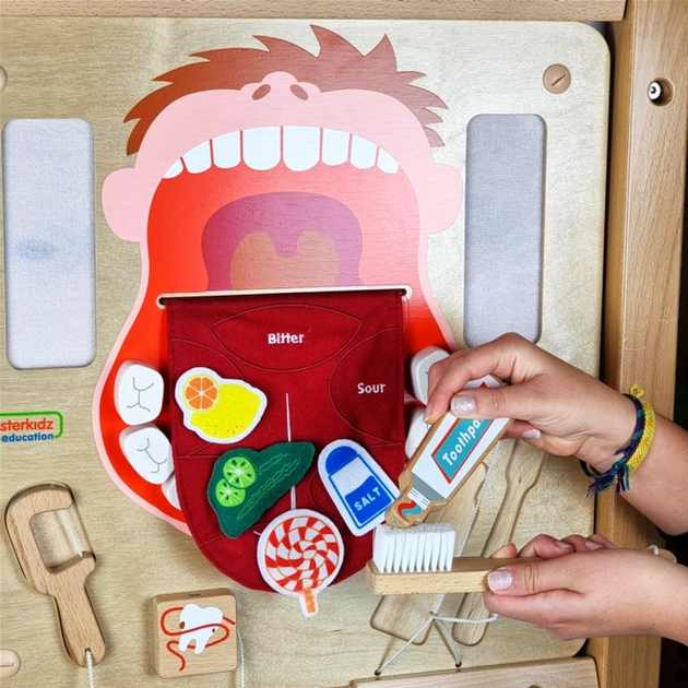 Бізіборд Masterkidz Flex Montessori Гігієна порожнини рота (6955920010346) - зображення 11