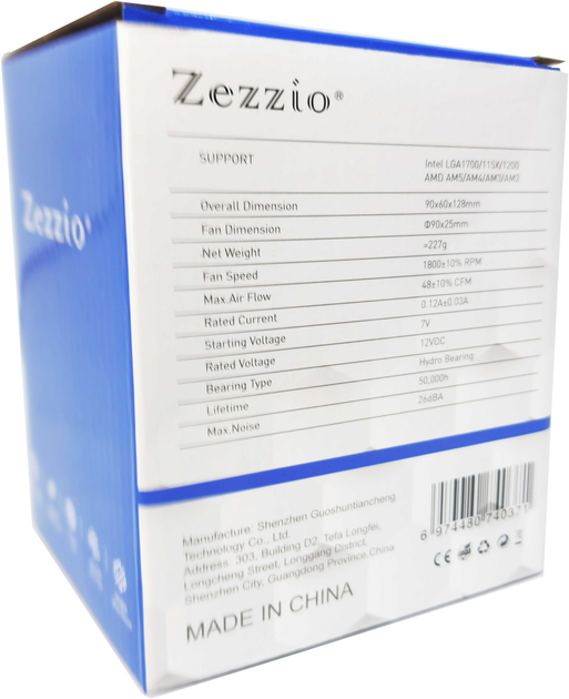 Кулер Zezzio ZH-DL200C COLORFUL - изображение 9