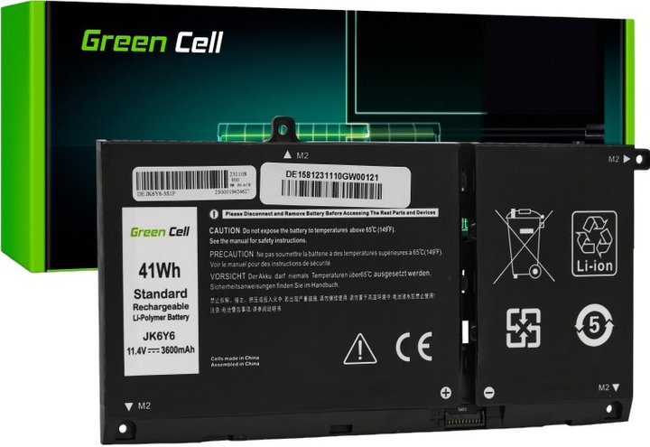 Bateria Green Cell JK6Y6 do Dell Lattitude 3510 Inspiron 5501 (5904326374324) - obraz 1