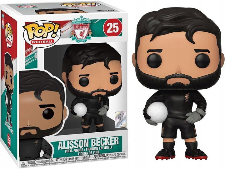 Figurka do gier Funko Pop Football Liverpool Alisson Becker 9 cm (0889698427876) - obraz 1