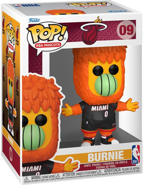 Figurka do gier Funko Pop NBA Mascots Miami Burnie 12 cm (0889698521697) - obraz 1