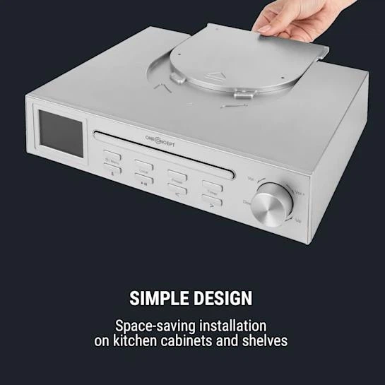 Кухонное радио OneConcept Streamo Chef CD, WLAN, MP3, BT Белый (10034051) - изображение 6