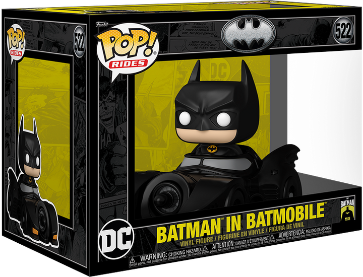 Figurka do gier Funko Pop Rides Batman 85-ta rocznica Batman z Batmobilem 11.8 cm (0889698806893) - obraz 2