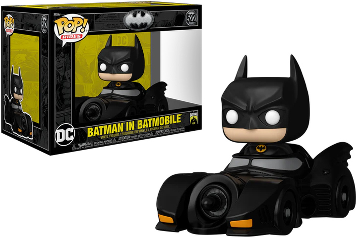 Ігрова фігурка Funko Pop Rides Batman 85th Anniversary Бетмен з Бетмобілем 11.8 см (0889698806893) - зображення 3