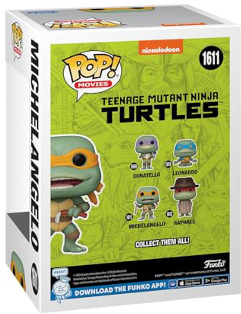 Ігрова фігурка Funko Pop Movies Черепашки-ніндзя - Мікеланджело з нунчаками 9 см (0889698760478) - зображення 3