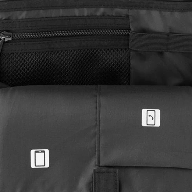 Torba listonoszka męska 4F 4FWSS24APOUU054 20S Czarna (5904698772728) - obraz 4