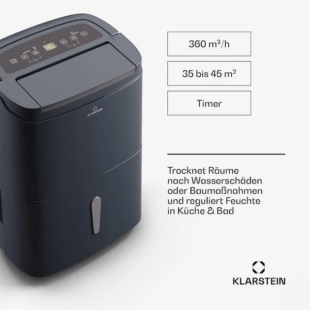 Осушитель воздуха Klarstein DryFy Connect 40л (10045540) - изображение 4