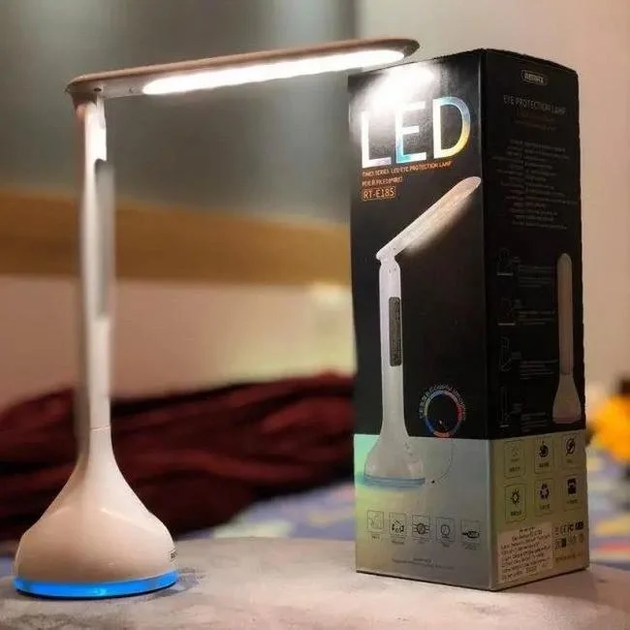 Настільна LED лампа Remax RT-E185 Time LED Eye Protection Desk 4Вт білий - зображення 6