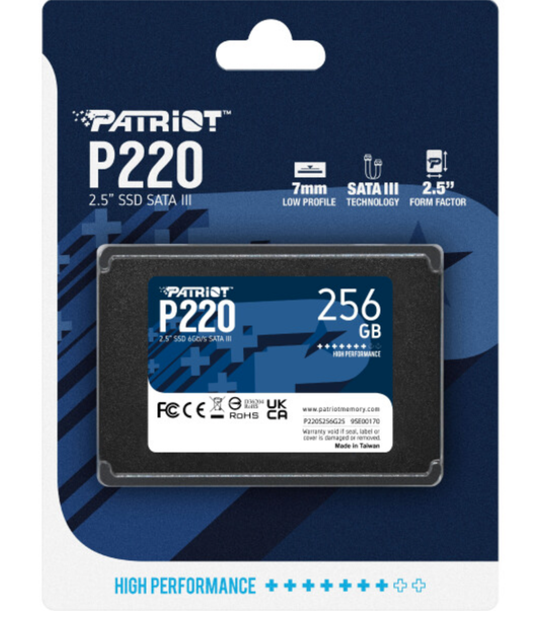 SSD диск Patriot P220 256 GB (P220S256G25) - зображення 2