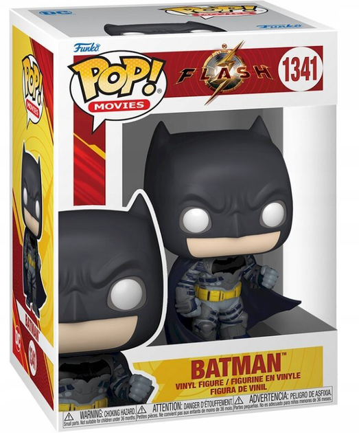 Ігрова фігурка Funko Pop Movies the Flash Batman 9.5 см (0889698656016) - зображення 1