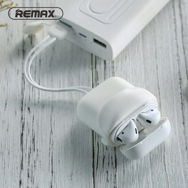 Чохол-зарядка для навушників Remax RC-A6 charger білий - Фото 4 Чохол-зарядка для навушників Remax RC-A6 charger білий - изображение 4