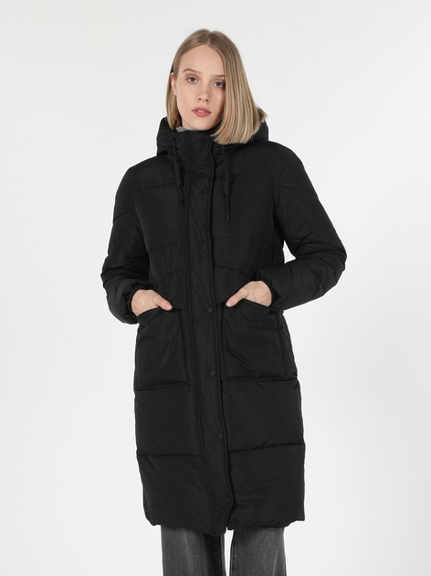 Куртка демісезонна довга з капюшоном жіноча Colin's CL1060243BLK XS Чорна від Rozetka на платформі USKIDKA Акція на Куртка демісезонна довга з капюшоном жіноча Colin's CL1060243BLK XS Чорна від Rozetka