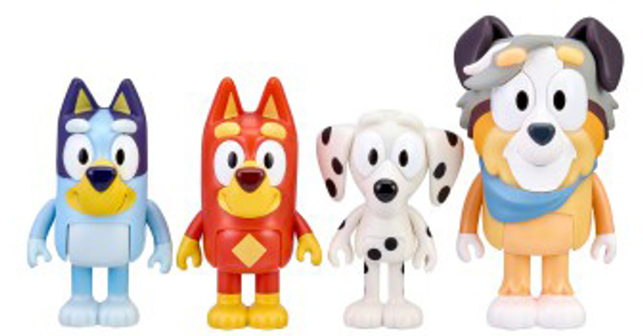 Набір фігурок Moose Bluey School Pack 4 фігурки Bluey + Rusty + Chloe + Calypso 6.4 см (0630996130520) - зображення 2