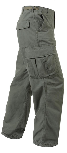 Штани тактичні Rothco ріпстоп Vintage Vietnam Fatigue Pant Rip-Stop Olive Drab M - зображення 1