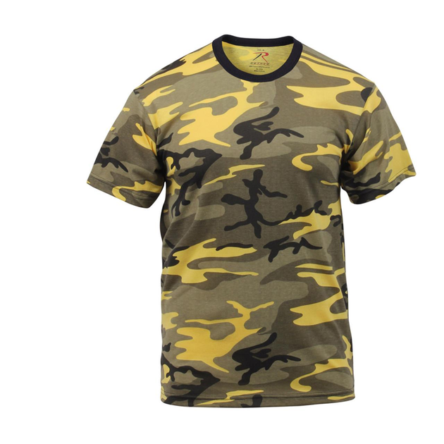 Футболка армійська тактична камуфляжна ROTHCO USA Stinger Yellow Camo M - зображення 1