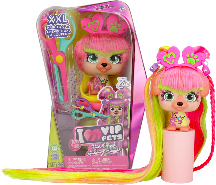 Lalka piesek IMC Toys Vip Pets Hair Academy Zoe (8421134715318) - obraz 1