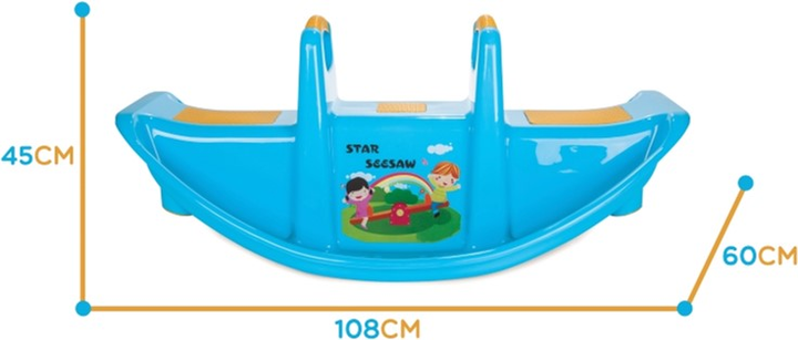 Качалка многоместная Woopie Star Синяя (0716053830869) - изображение 2