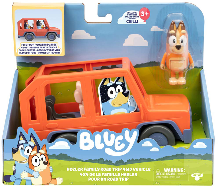 Zestaw Moose Bluey Heeler Family Road Trip 4WD z figurką Chile (0630996176610) - obraz 1