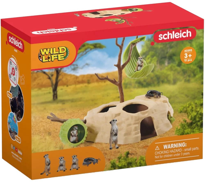 Ігровий набір Schleich Wild Life Зустріч сурикатів 42595 (4059433573434) - зображення 1