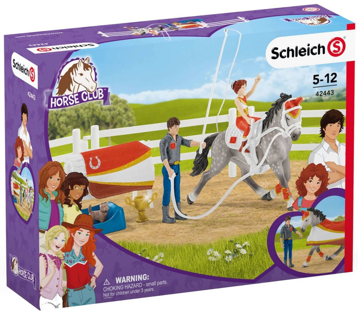 Zestaw do zabawy Schleich Horse Club Mia i zestaw do skakania 42443 (4059433574011) - obraz 1