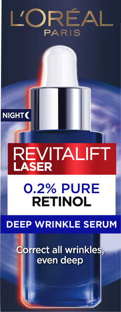 Нічна сироватка для шкіри обличчя L'Oreal Paris Revitalift Laser з ретинолом проти глибоких зморшок 30 мл (3600523972036) - зображення 2